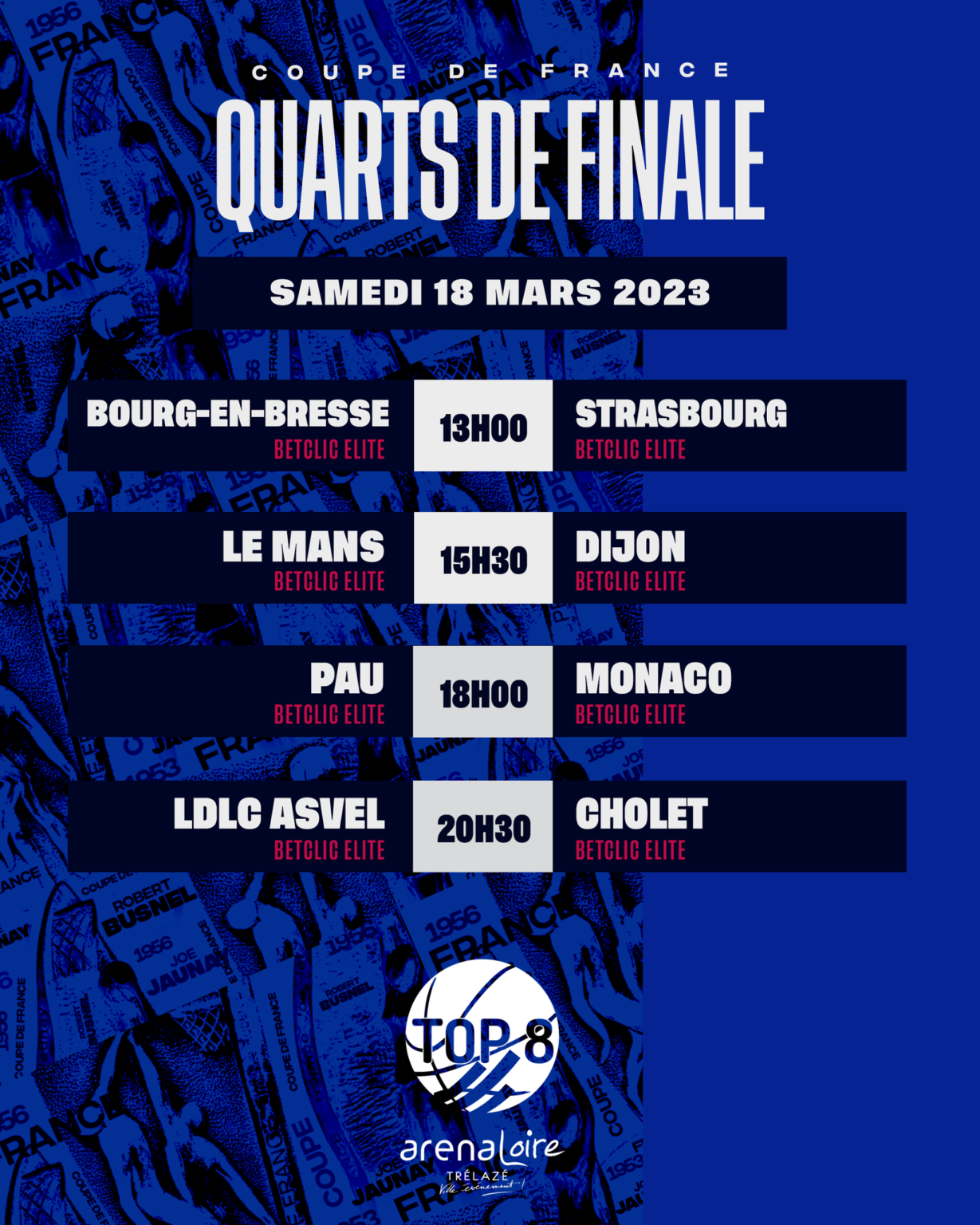 Top 8 : Coupe De France De Basket (quarts Et Demi-finales) - Ville De ...