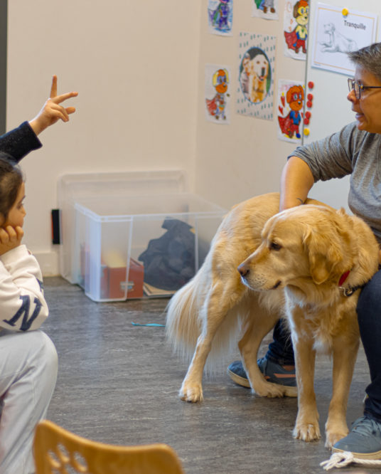 Image de l'article Le chien Nelson s’invite aux ateliers des Petits AS